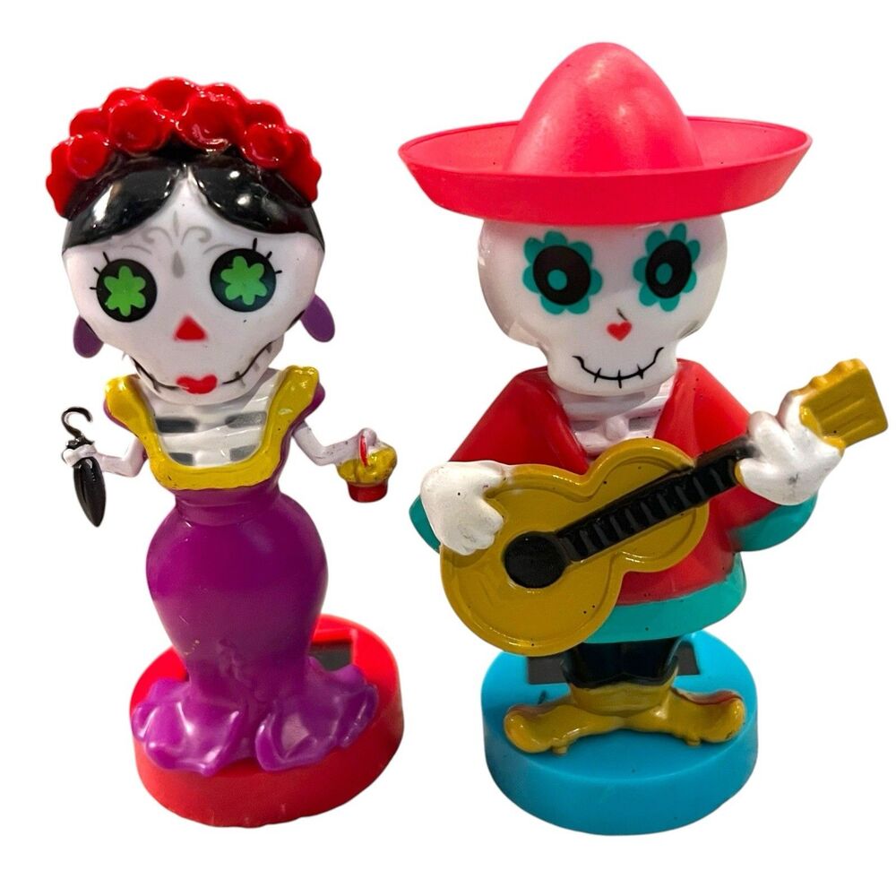 Day of the Dead Solar Dancing Figures 4.5"H